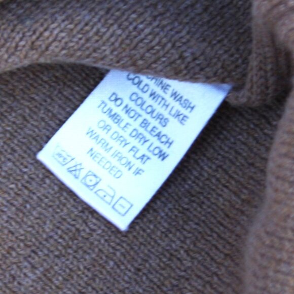 Men’s Alex Cannon Cable Knit Sweater Cotton Quarter Zip Tan Beige Size XXL - Picture 5 of 6